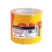 STOP juosta 100m x 100mm raudona/geltona kaina