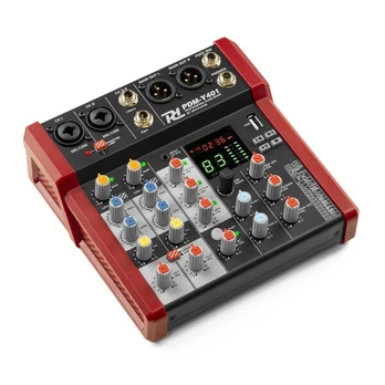 „Power Dynamics PDM-Y401“ studijinis muzikos maišytuvas, 4 kanalų, PDM-X601