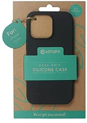 Dėklas eSTUFF MADRID iPhone 13 Pro Silicone case Juodas silk touch 4 sides
