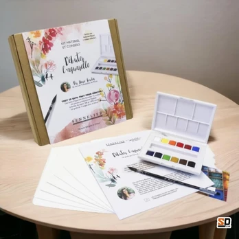 Marie Boudon Discovery Box - La Petite Aquarelle - Gėlių tema