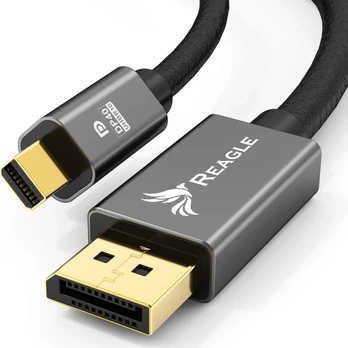 Kabelis Reagle DisplayPort Mini - DisplayPort 1.5m sidabrinė