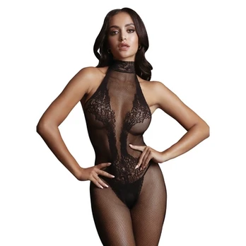 Shots Fishnet and Lace Bodystocking - One Size