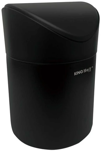 King Hoff MINI KOSZ NA ŚMIECI MAŁY Juodas MATOWY KINGHOFF KH-1813