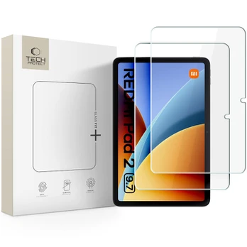 Apsauginis grūdintas stiklas Xiaomi Redmi Pad 2 9.7 planšetei "Tech-Protect Glass Fit+ 2-Pack"