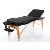 Sulankstomas masažo stalas Vip 3 (Black) kaina