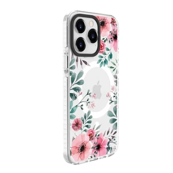 Dėklas Evelatus Apple iPhone 15 Pro PC+TPU With MagSafe Customized Print Transparent