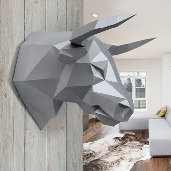 Beldizart „Wizardi 3D Papercraft Kit Bull“ PP-1BUL-SLV