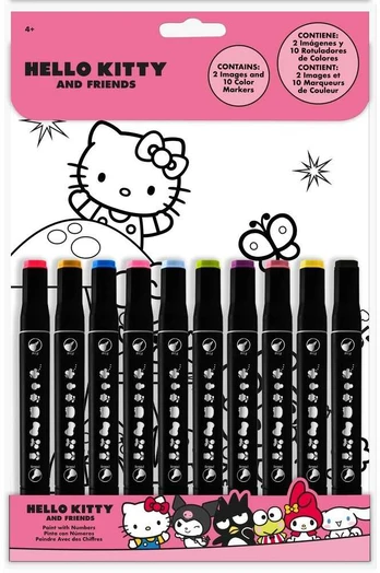 Kids Licensing Hello Kitty and Friends paint with numbers