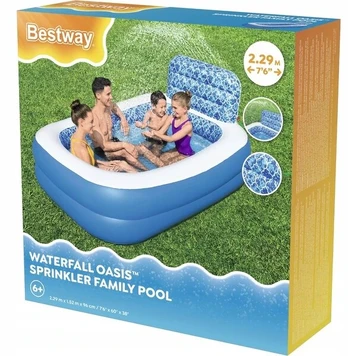 Šeimyninis pripučiamas baseinas su fontanu 229 x 152 x 96cm Bestway 54451