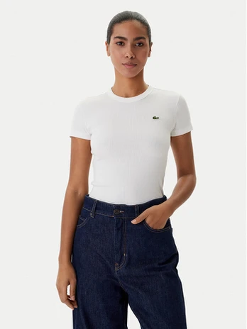 Lacoste Marškinėliai TF5538 Balta Regular Fit