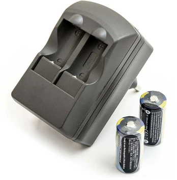 Akumuliatorius Powersmart Įkraunamas CR123A, DL123A 2vnt. + įkroviklis