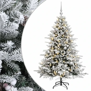 Dirbtinė kalėdinė eglutė su rutuliuku 120 cm 150 LED