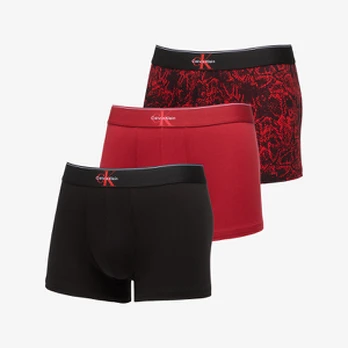 Bokserki Calvin Klein Trunk 3-Pack Red - Dydis M (LV00NB4472 0YN Šortai)