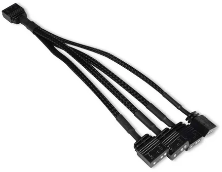 Alphacool Y-Splitter aRGB 3-Pin auf 4x 3-Pin 15cm - juodas