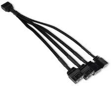 Alphacool Y-Splitter aRGB 3-Pin auf 4x 3-Pin 15cm - juodas kaina