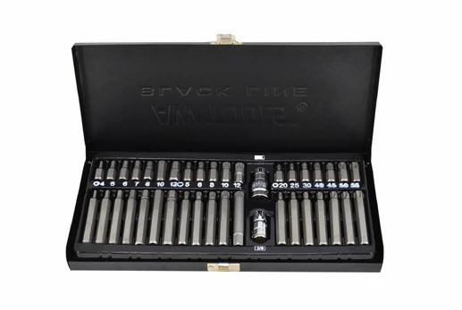 AW-Tools AWTools AWTOOLS HEX / TORX / SPLINE ANTGALIŲ RINKINYS 40 DALIŲ BL AW35120BL