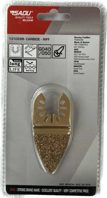 Sadu Šlifavimo geležtė 33x80mm, karbidas