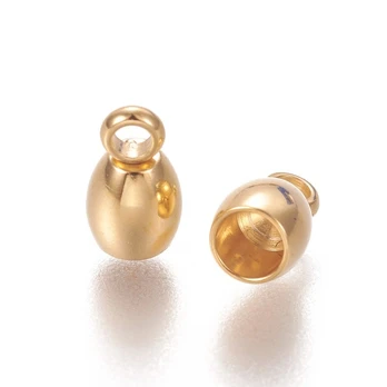 Nerūdijančio plieno 201 užbaigimo detalė 8x4.5mm. 2 vnt