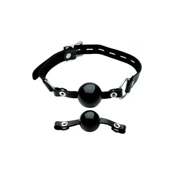 Xr Brands Sinclair Select Silicone Ball Gag Set - Adjustable Leather Strap, 2 Sizes