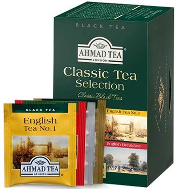 Juodoji arbata AHMAD CLASSIC SELECTION, 20 arbatos pakelių x 2 g(2vnt.)