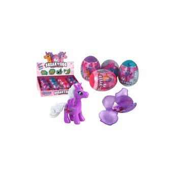 Lean Toys Magic Cracking Unicorn Egg su lukštais 4 spalvos 6 cm