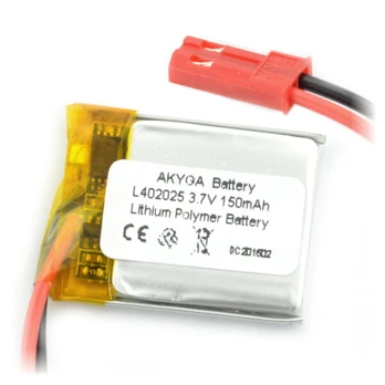 Akumuliatorius Li-Pol Akyga 150mAh 1S 3.7V