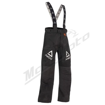 Vyriškos žieminės kelnės AMOQ Apex Racing juoda/balta