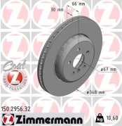 Stabdžių diskas ZIMMERMANN 150.2956.32 kaina