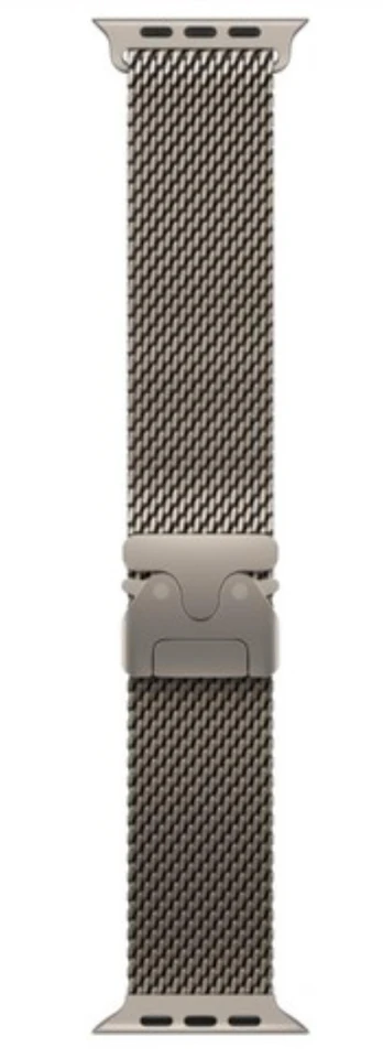 APPLE 49mm Natural Titanium Milanese Loop - Medium | Apple | MK0D4ZM/A