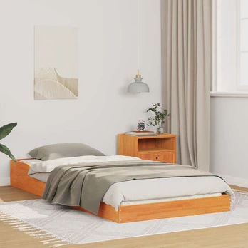 Lovos rėmas Vaško ruda 80 x 210 cm Pušies masyvas