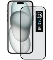 OBAL:ME 5D Glass Screen Protector for Apple iPhone 15 Juodas
