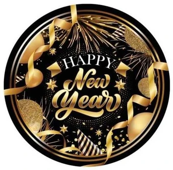 Fiesta Happy New Year tallerkener, 23 cm