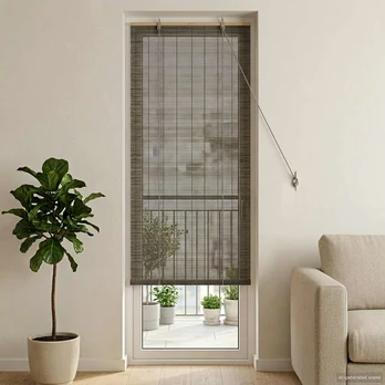 Roletas Pilka 50 x 220 cm Bambukas