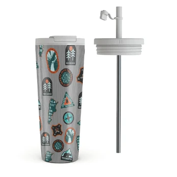 Basecamp - Travel Mug, 700 ml / Flap & Straw Set