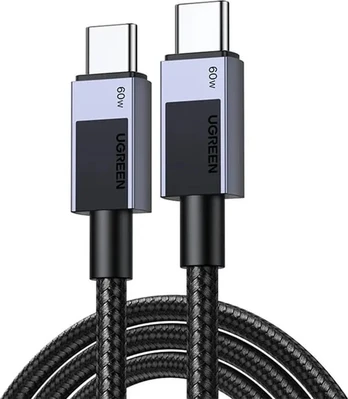 „Ugreen“ USB-C – USB-C kabelis, 0,5 m, juodai pilkos spalvos (55764)