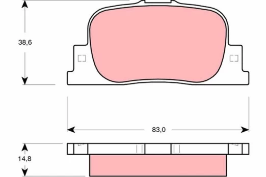 TRW GDB3278 Brake pad set