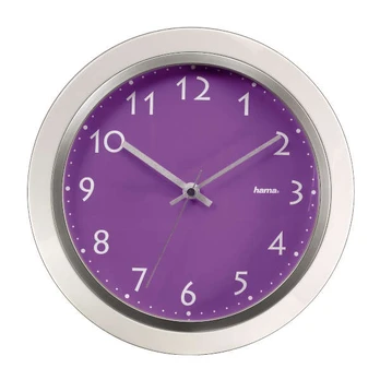 Sieninis laikrodis Hama PP-265 quartz wall clock, purple