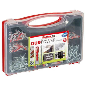 Fischertechnik Fischer Redbox DUOPOWER + Schrauben