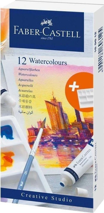 Faber-Castell - Watercolour cardboard box (12 pcs) (169612)