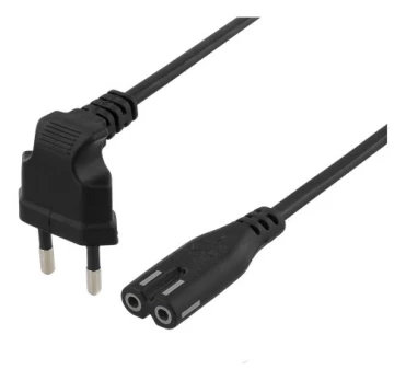 Maitinimo laidas DELTACO IEC 60320 C7,3m/juodas