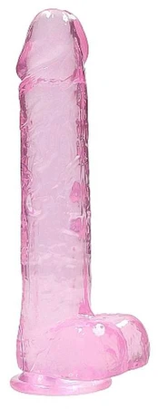Realrock 9" / 23 cm Realistic Dildo With Balls - Rožinė