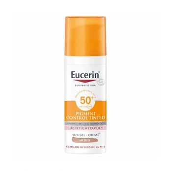 Apsauginis kremas nuo saulės Eucerin Pigment Control Tinted Medium SPF50+, 50 ml