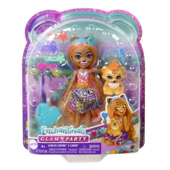 Lėlė Enchantimals Glam Party deluxe gepardė