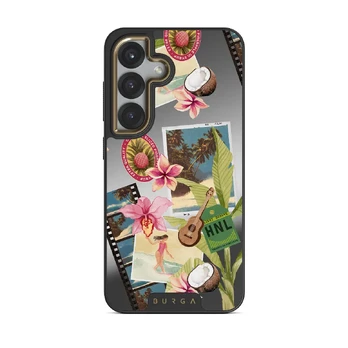 Honolulu - Samsung Galaxy S25 Plus Case, Elite Mirror Dark (Magnetic) / Gold