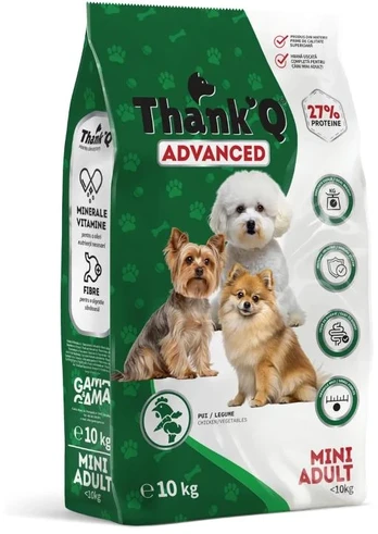 THANK'Q Advanced MINI pašaras šunims su jautiena 10kg
