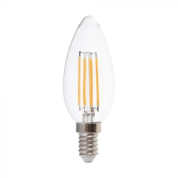 5,5W LED lemputė, E14, žvakės formos, 3000K, dimeriuojama