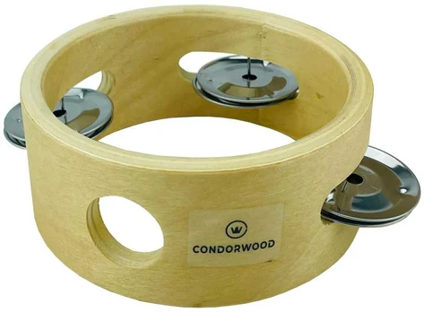 Medinis tamburinas Condorwood, 10cm