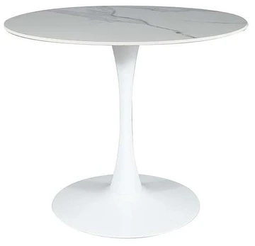 Stalas Espero, baltas, 90 cm x 90 cm x 75 cm