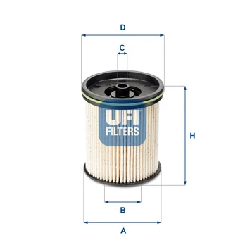 Kuro filtras UFI 26.122.00