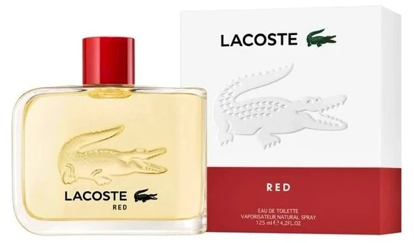 Lacoste Raudona EDT tualetinis vanduo vyrams, 125 ml